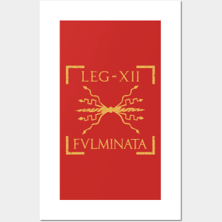 Legio XII Fulminata Thunderbolt Emblem Roman Legion Posters and Art